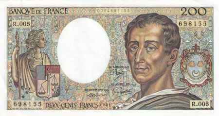 France 200 Francs Montesquieu - 1981 Série R.005
