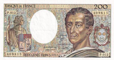 France 200 Francs Montesquieu - 1982 - P.012 - TTB+