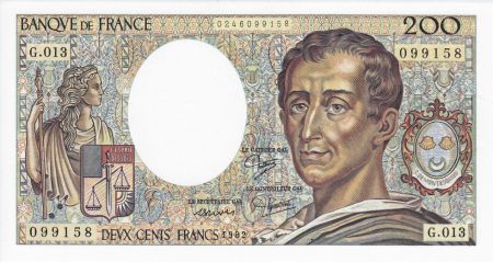 France 200 Francs Montesquieu - 1982 Série G.013