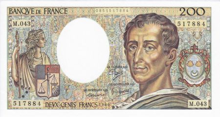 France 200 Francs Montesquieu - 1986 Série M.043