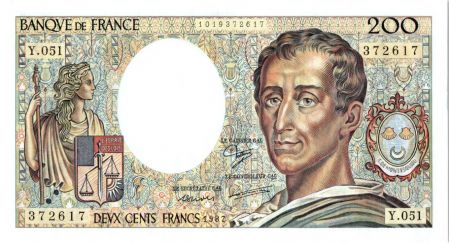 France 200 Francs Montesquieu - 1987 Série Y.51