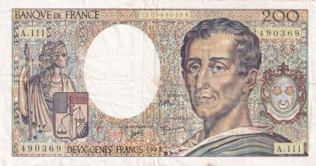 France 200 Francs Montesquieu - 1992 - Série A.111