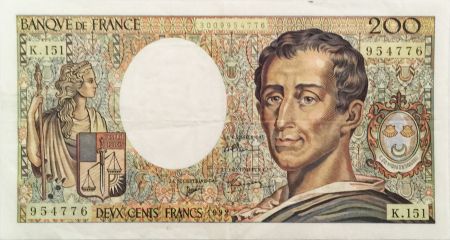France 200 Francs Montesquieu - 1992 - Série K.151 - TTB+