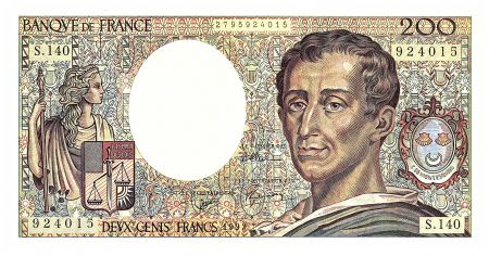 France 200 Francs Montesquieu - 1992 - Série S.140 - Fay.70.12c