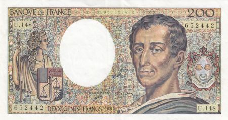 France 200 Francs Montesquieu - 1992 Série U.148
