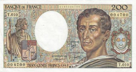 France 200 Francs Montesquieu 1982 - Série T.010