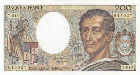 France 200 Francs Montesquieu 1982 - Série T.013