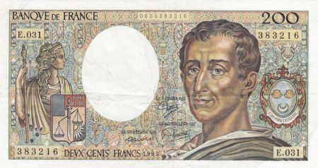 France 200 Francs Montesquieu 1985 - Série E.031