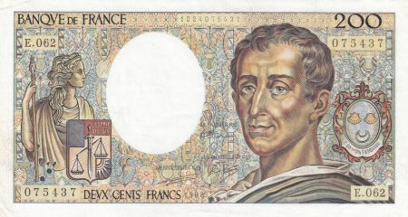 France 200 Francs Montesquieu 1988 - Série E.062