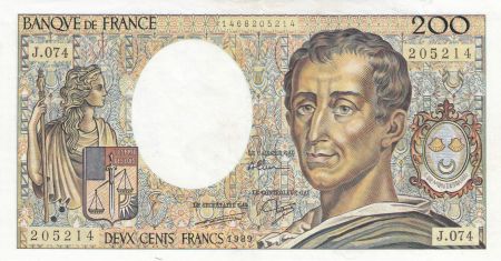 France 200 Francs Montesquieu 1989 - Série J.074