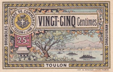 France 25 Centimes - Chambre de commerce de Toulon et du Var - Série 15 - P.121-32