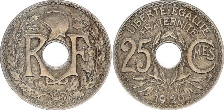 France 25 Centimes - Type Lindauer - France 1920 (EC)