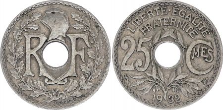 France 25 Centimes - Type Lindauer - France 1932 (EC)