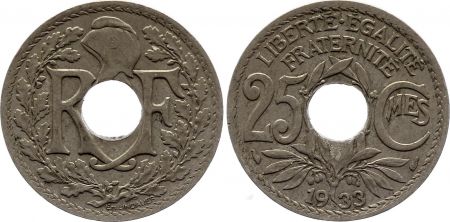 France 25 Centimes - Type Lindauer - France 1933 (EC)
