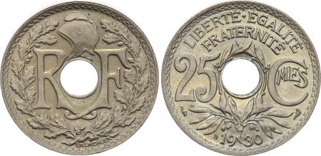 France 25 Centimes, Lindauer - 1930