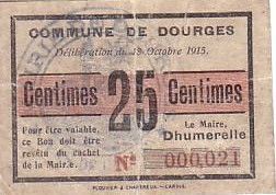 France 25 Centimes Dourges