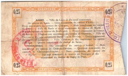 France 25 Centimes Laon Régional - 11ème série - 1915