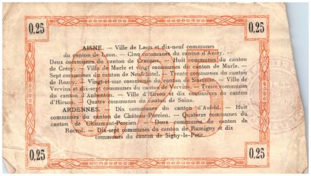 France 25 Centimes Laon Régional - 9ème série - 1915