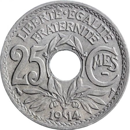 France 25 Centimes Lindauer - 1914