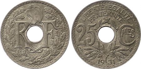 France 25 Centimes Lindauer - 1931