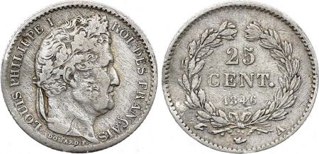 France 25 centimes Louis Philippe I - 1846 A Paris