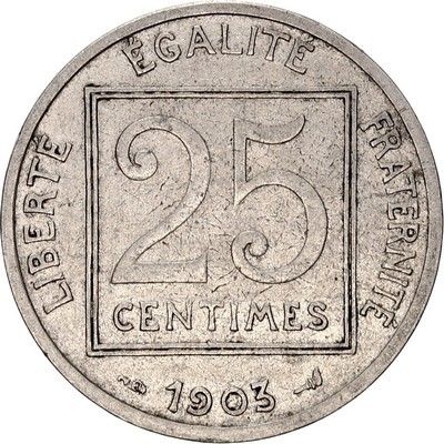 France 25 Centimes Patey - 1903