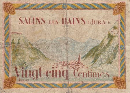 France 25 Centimes Salins-Les-Bains Ville