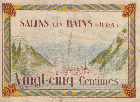 France 25 Centimes Salins-Les-Bains Ville
