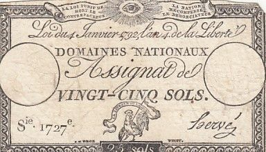 France 25 Sols - Coq - 04-01-1792 - Sign. Hervé - Série 1727