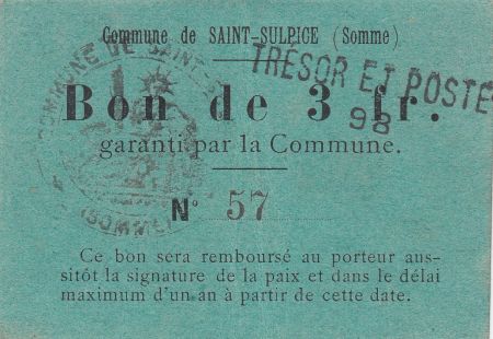 France 3 F Saint-Sulpice - N57 - 10/05/1915