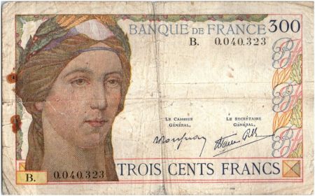 France 300 Francs Cérès et Mercure - 06-10-1938 - B.0040323