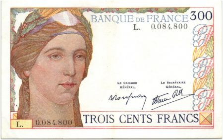 France 300 Francs Cérès et Mercure - 06-10-1938 - L.0084800