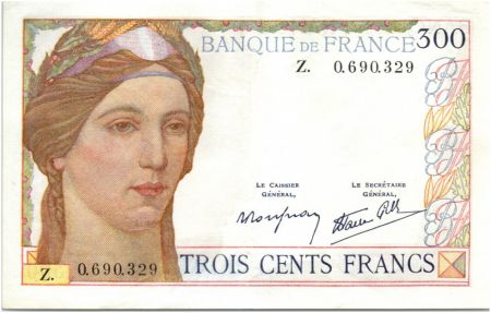 France 300 Francs Cérès et Mercure - 09-02-1939 - Z.0690329