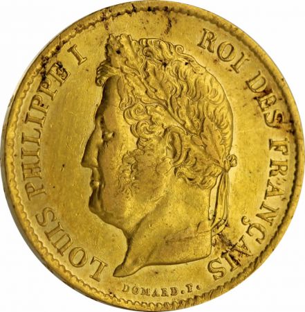 France 40 Francs Louis Philippe Or - 1834 A