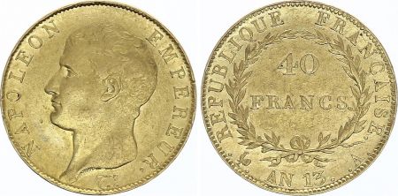 France 40 Francs Napoléon I Empereur - An 13 A  Paris - Or