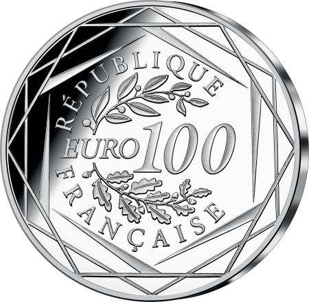 France 400 ans de Jean de la Fontaine - 100 Euros Argent FRANCE 2021