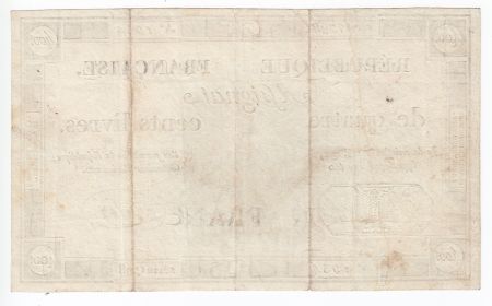 France 400 Livres 21-11-1792 - Sign. Say Série 1798 - TTB