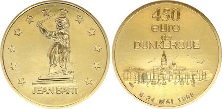 France 450 Euro temporaire due Dunkerque  1998 - OR - SPL