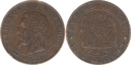 France 5 Centimes Napoléon III - Tête Nue -1855 B Rouen