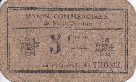 France 5 Centimes Saint-Quentin Union commerciale