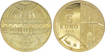 France 5 Euro OR  - Grand Palais 2015 Frappe BE - sans boîte ni certificat