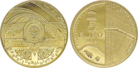 France 5 Euro OR  - Musée de Orsay - 2016 - Frappe BE - sans boîte ni certificat