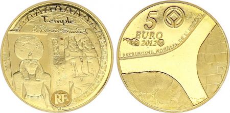 France 5 Euro OR  - Temples d\'Abou Simbel 2012 - Frappe BE - sans boîte ni certificat