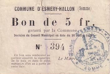 France 5 F Esmery-Hallon n° 394