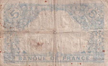 France 5 Francs - Bleu - 15-12-1915 - Série N.9324 - TB - F.02.34