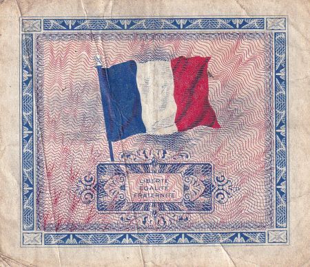 France 5 Francs - Drapeau - 1944 - Sans Série -  VF.17.01