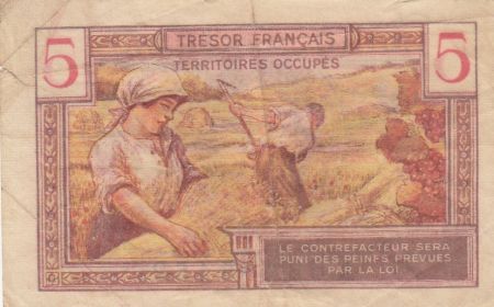 France 5 Francs , Trésor Français - 1947 - Série A.03465452