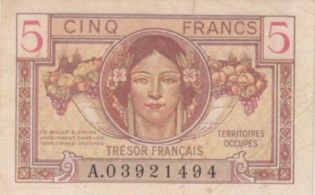 France 5 Francs , Trésor Français - 1947 - Série A.03921494