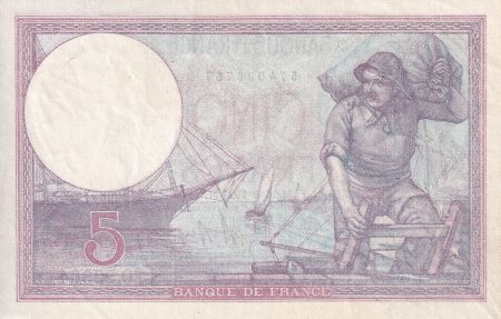 France 5 Francs - Violet - 16-05-1925 - Série O.22964 - F.03.09