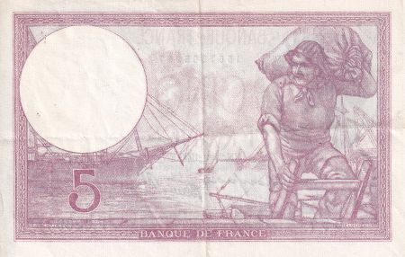 France 5 Francs - Violet - 21-09-1939 - Série F.62693 - F.04.09